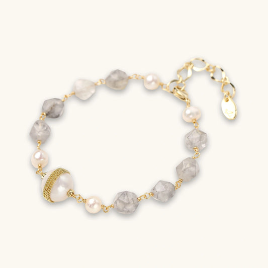 Baroque Pearl Crystal Bracelet