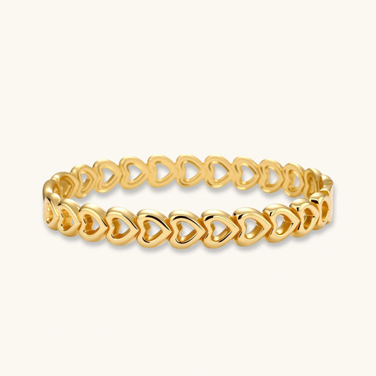 Linked Hearts Bangle